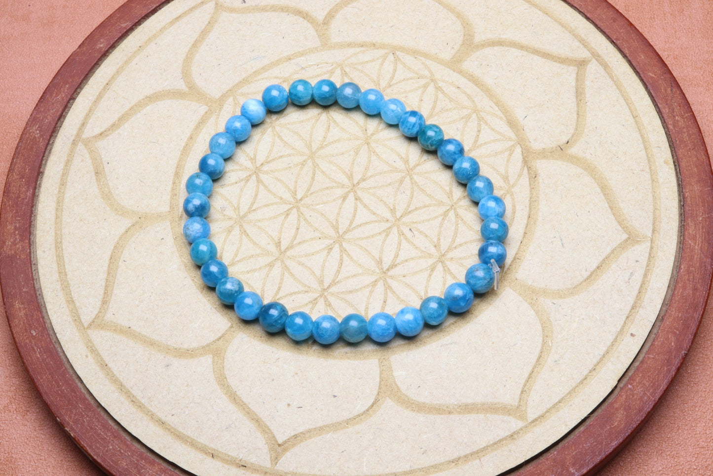 Bracelet en Apatite - Harmonie et Concentration 6mm