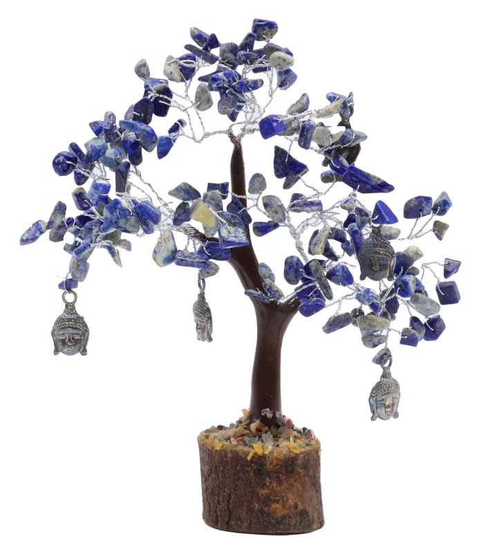 Arbre du Bonheur Lapis Lazuli Bouddha