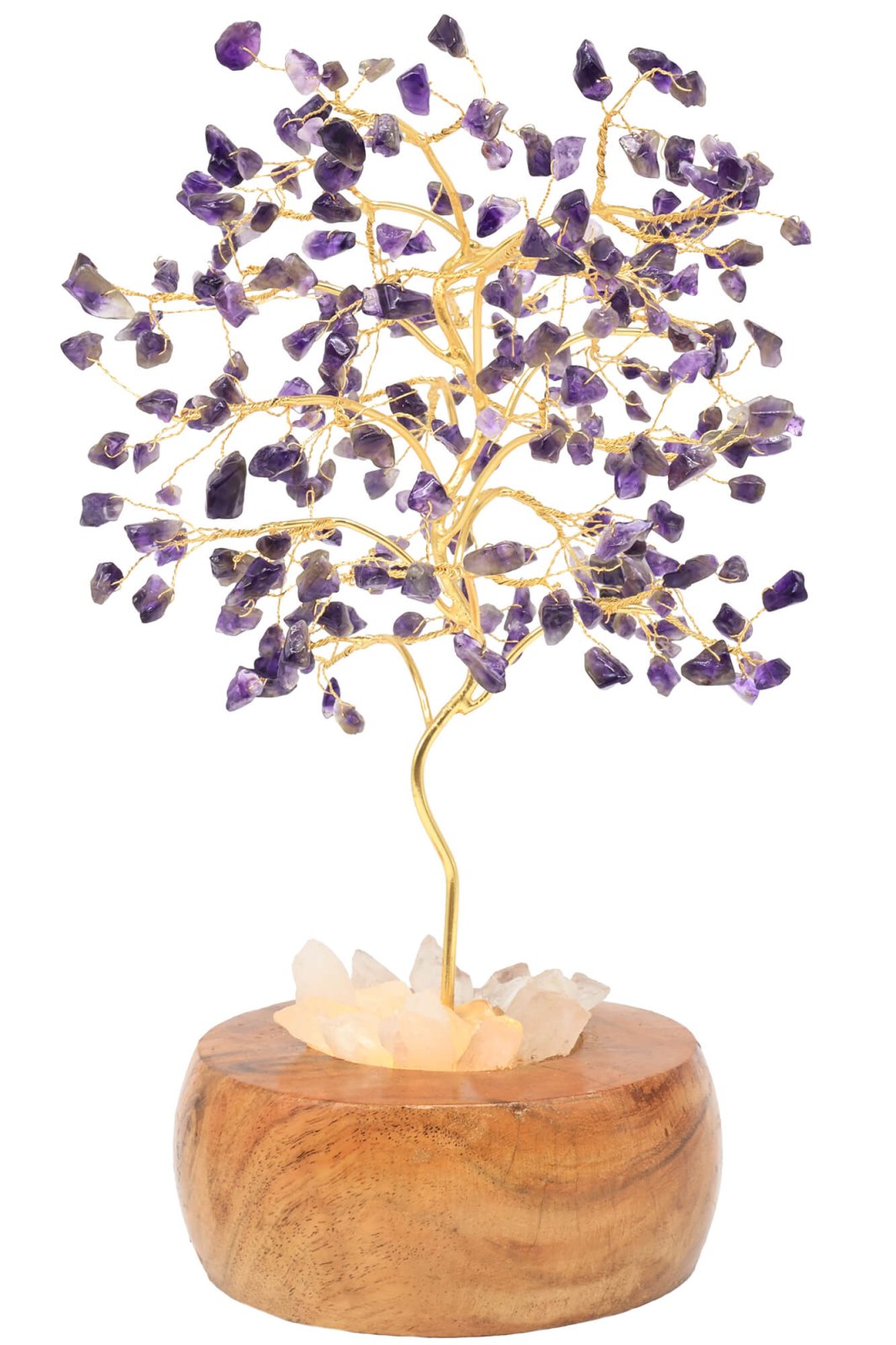 Arbre du Bonheur Lumineux Améthyste 25cm