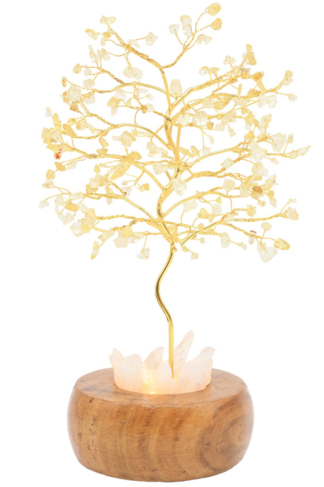 Arbre du Bonheur Lumineux Citrine 25cm