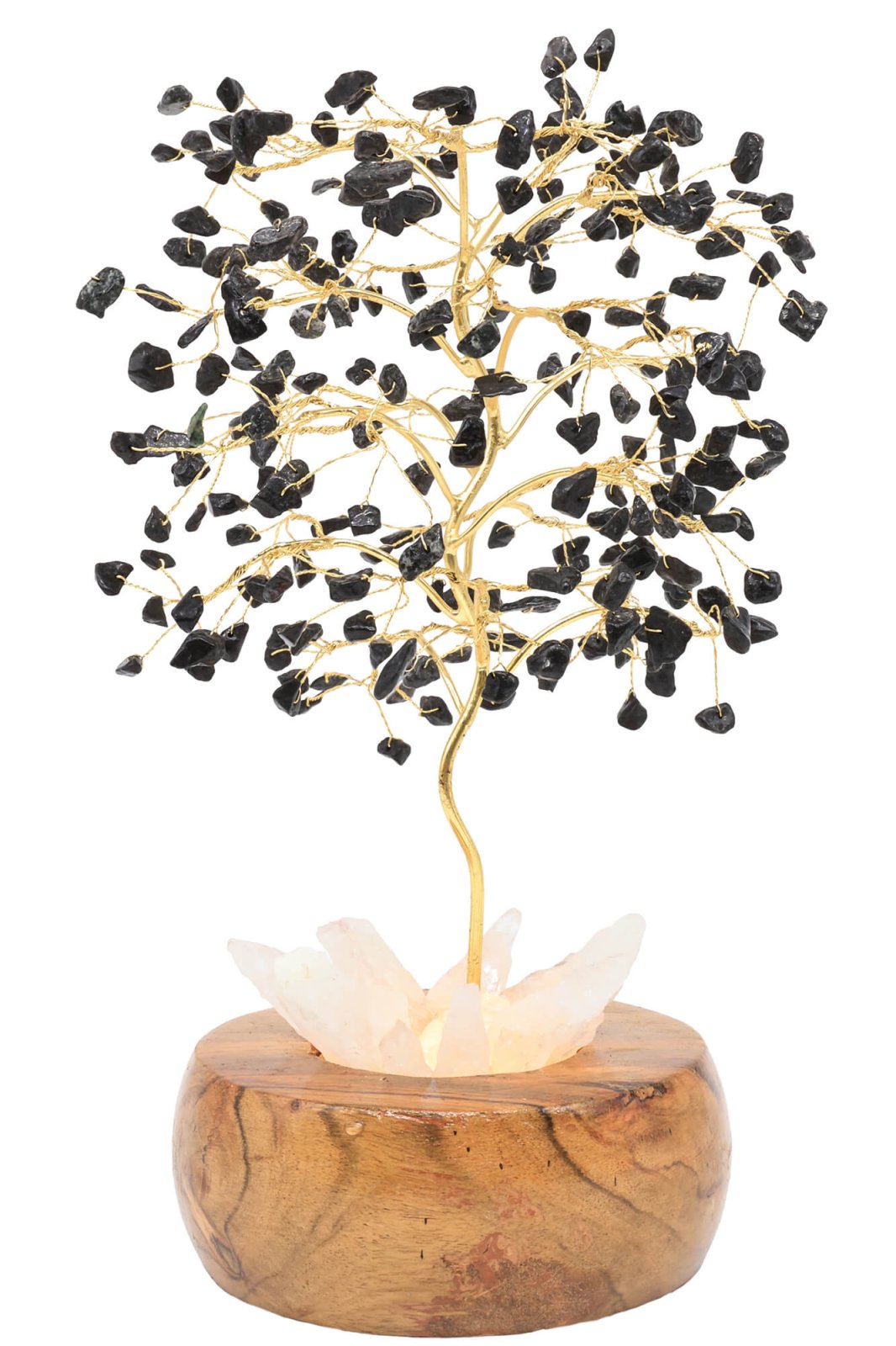 Arbre du Bonheur Lumineux Tourmaline Noire 25cm