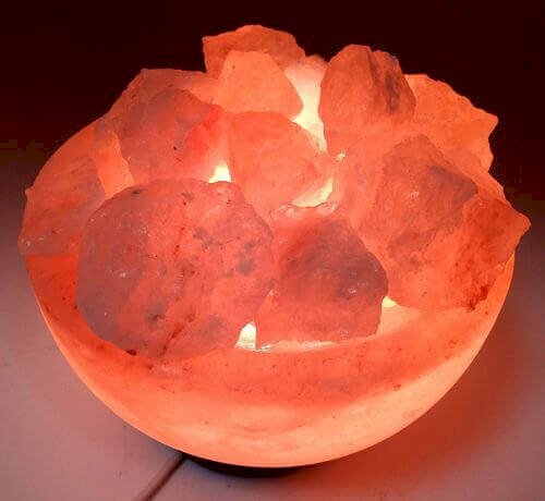 Lampe de Sel Himalaya Bol & Cristaux 3Kg