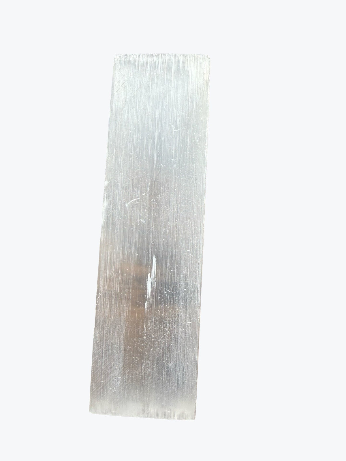 Petite plaque brute en sélénite, 10x3cm, environ 50 g
