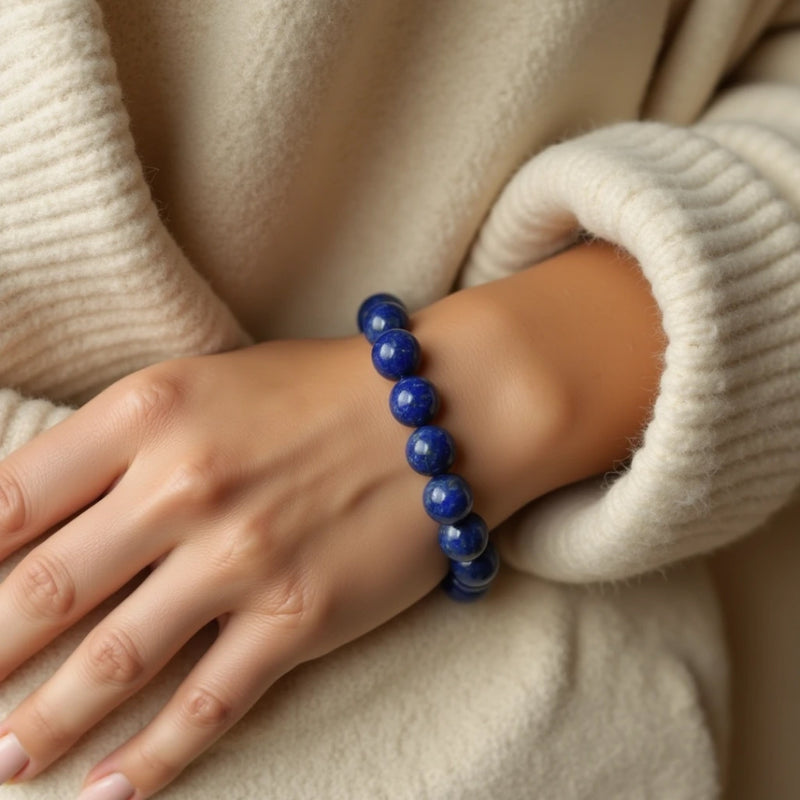 Bracelet Amitié en Lapis Lazuli — Sagesse et Vérité - Tatum Cristal