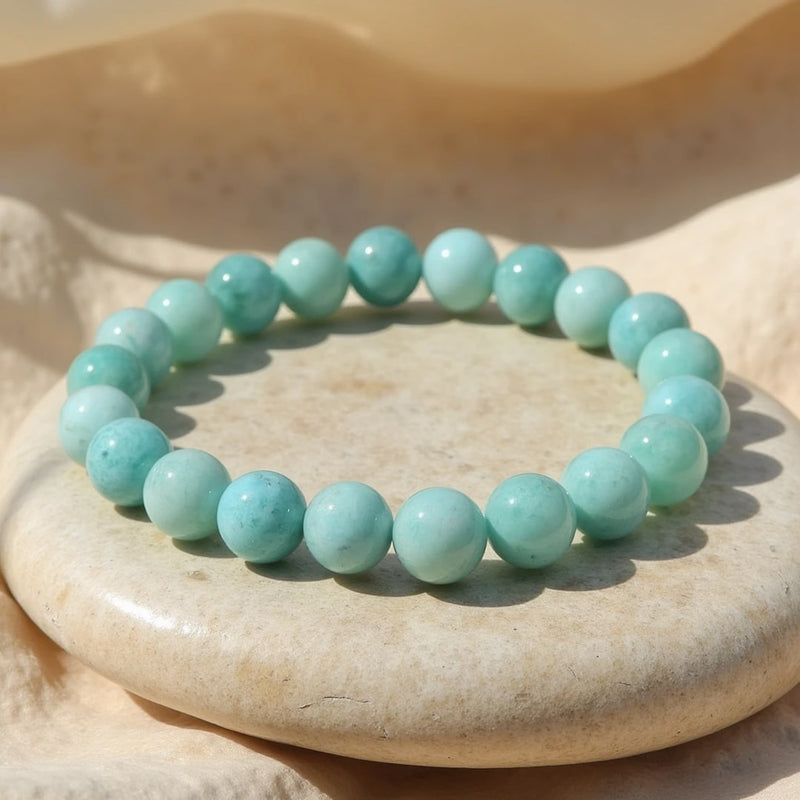 Bracelet "Océan Paisible" en Amazonite — Anti-Stress et Équilibre - Tatum Cristal
