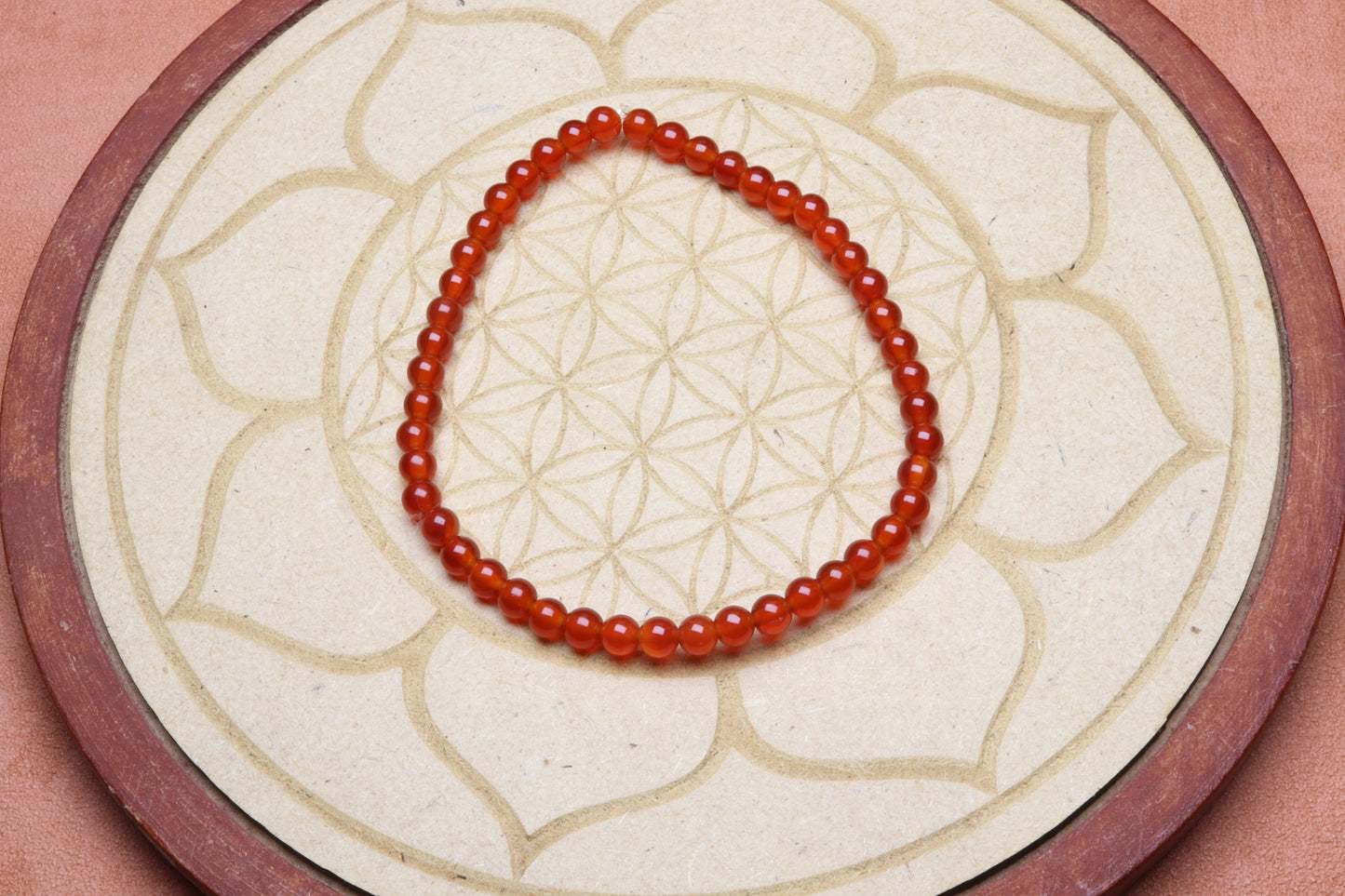 Bracelet Cornaline 4 mm