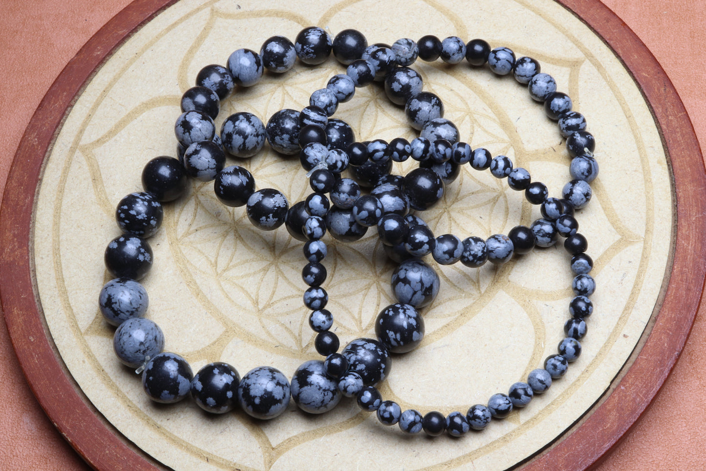 Bracelet Obsidienne Neige
