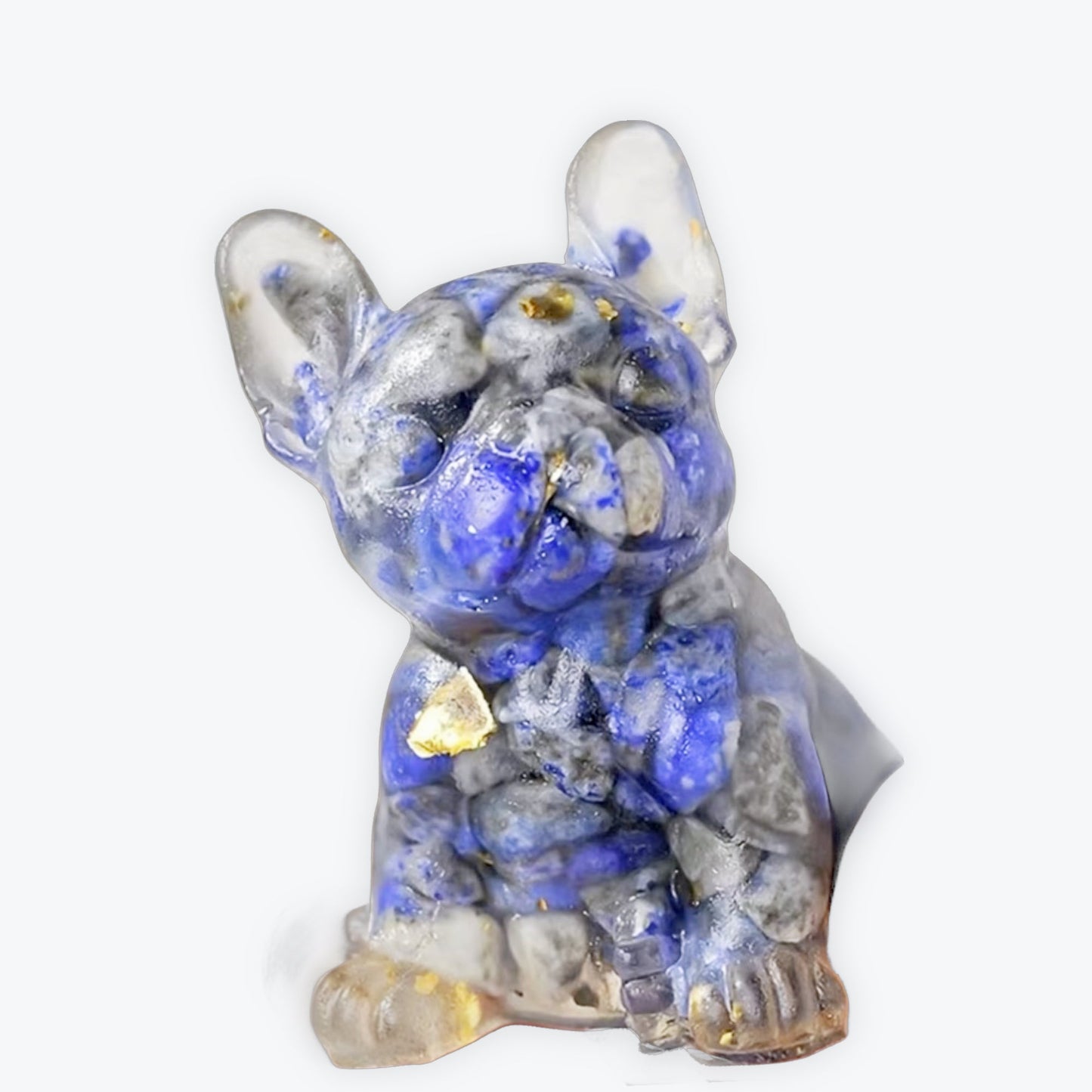 Figurine en résine Bulldog | 5,5cm - Lapis Lazuli