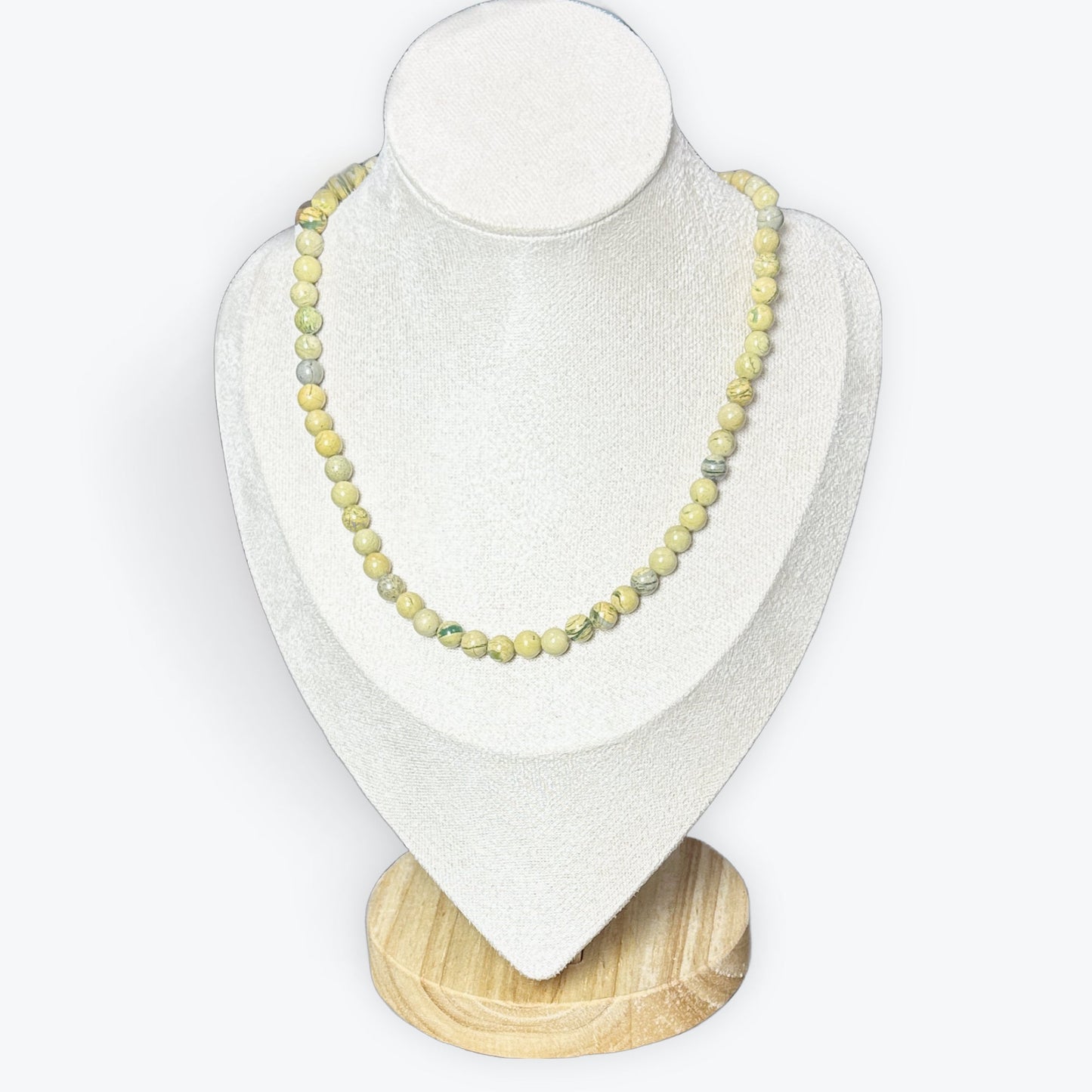 collier serpentine clair