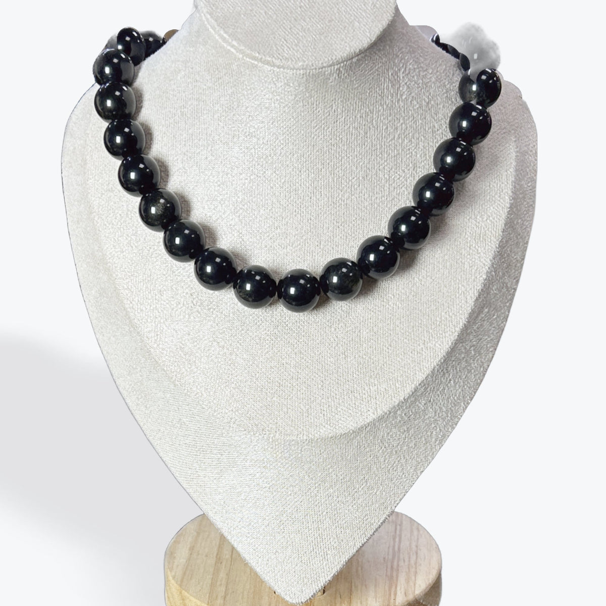 Collier Obsidienne dorée – photo 4