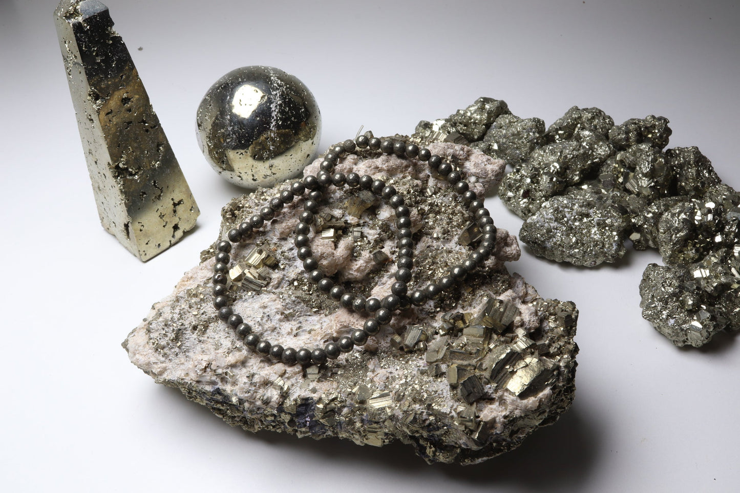 Bracelet en Pyrite - Prospérité et Confiance - photo 3
