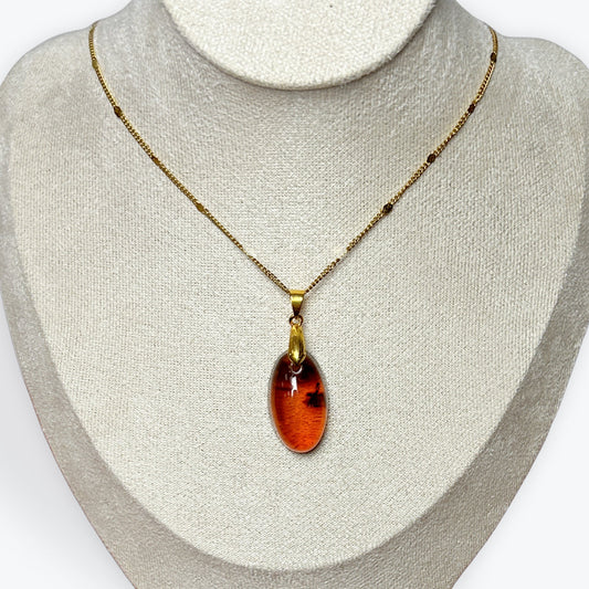 Pendentif Ambre Ovale