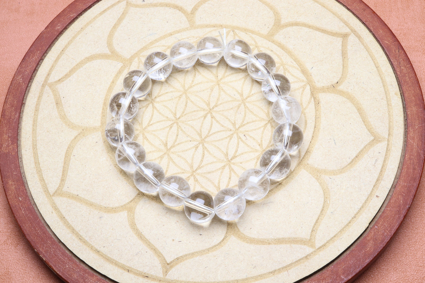 Bracelet en Cristal de Roche - Purification et Amplification 10mm