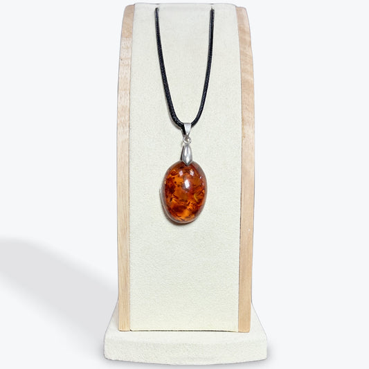 Pendentif Ambre Cabochon — 4 Modèles