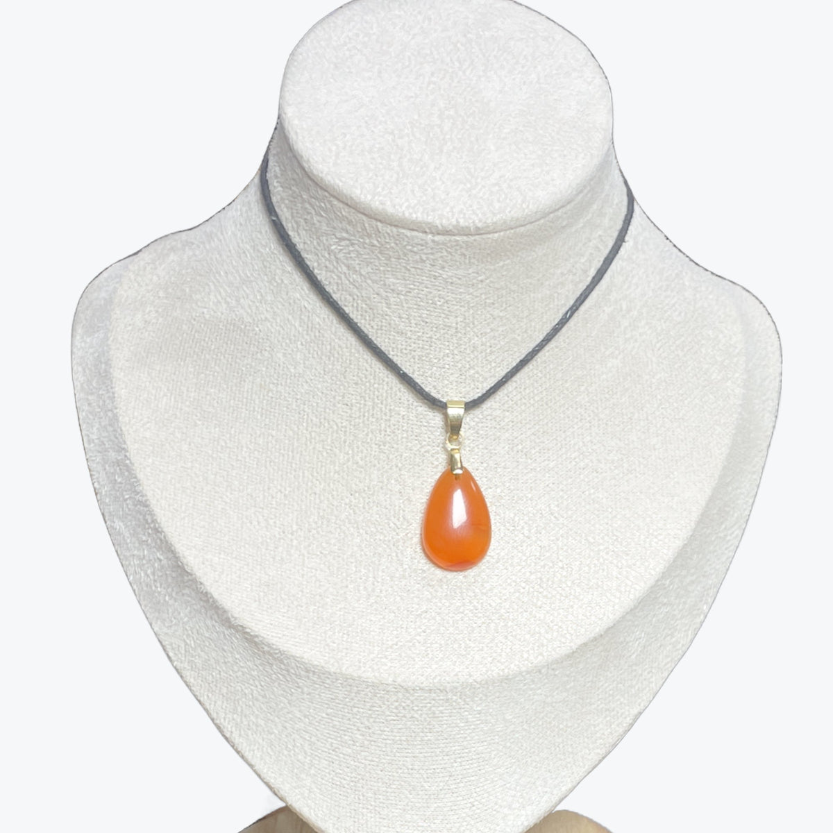 Pendentif cornaline goutte – photo 3