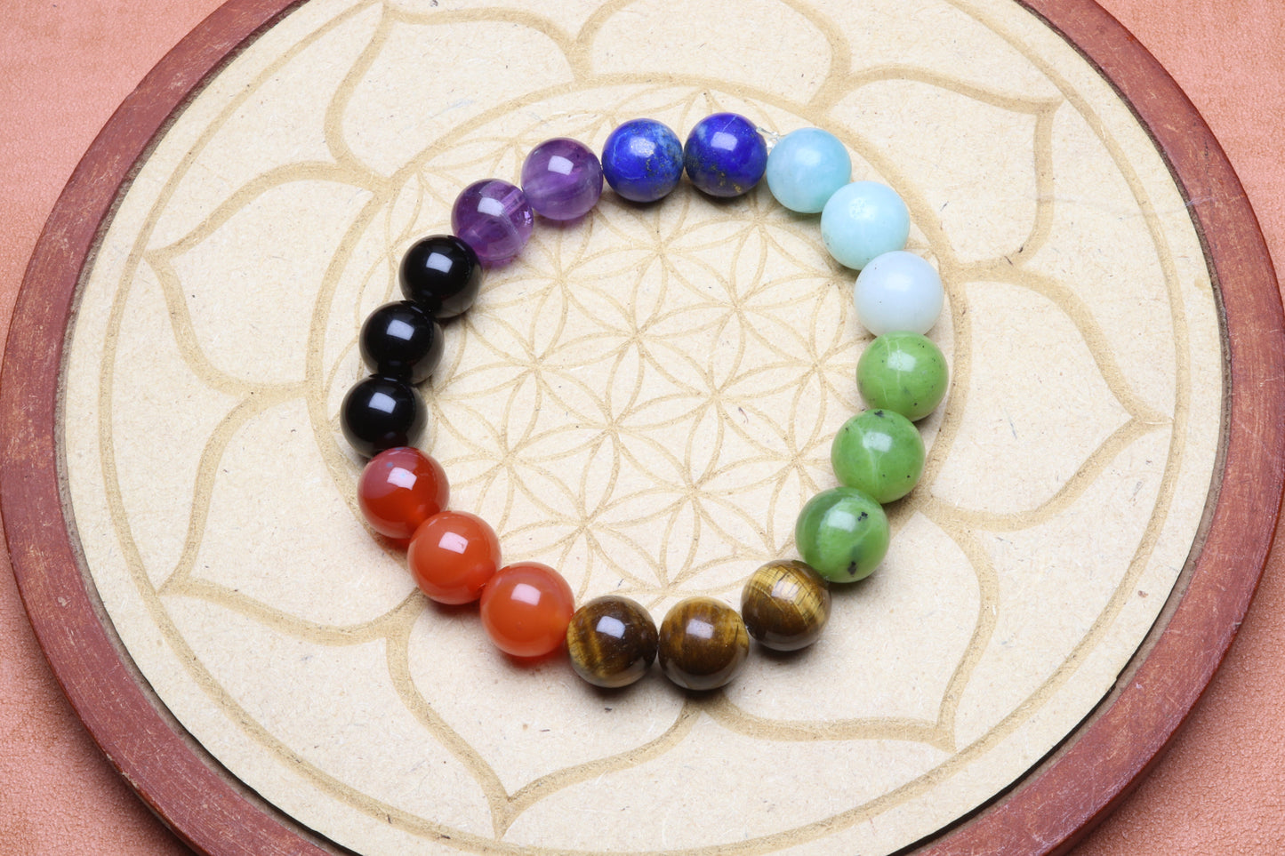 Bracelet 7 Chakras 10 mm