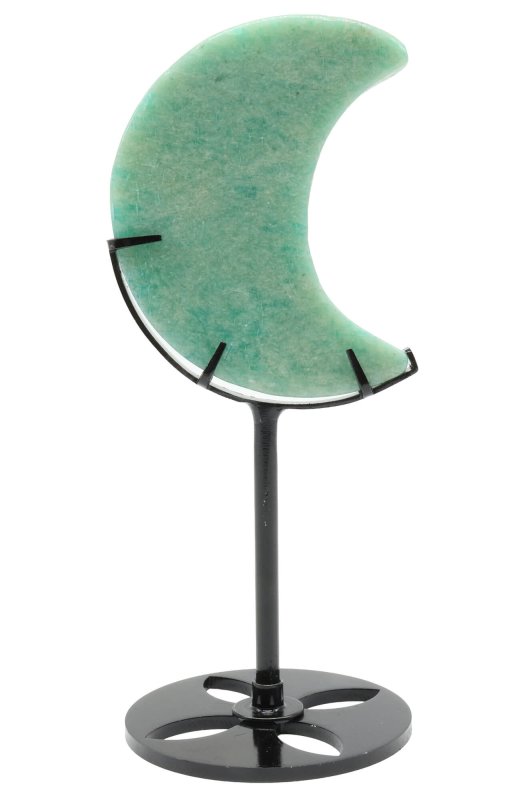 Lune Amazonite Extra sur socle 16cm