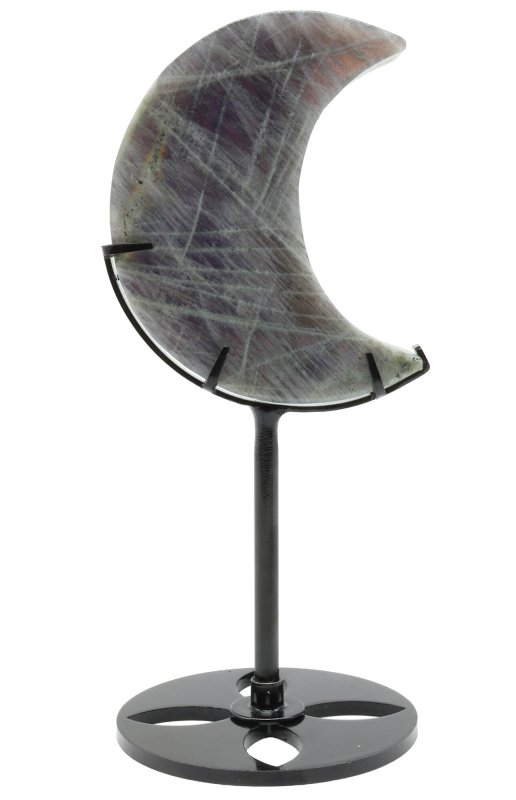 Lune Labradorite sur socle 16cm