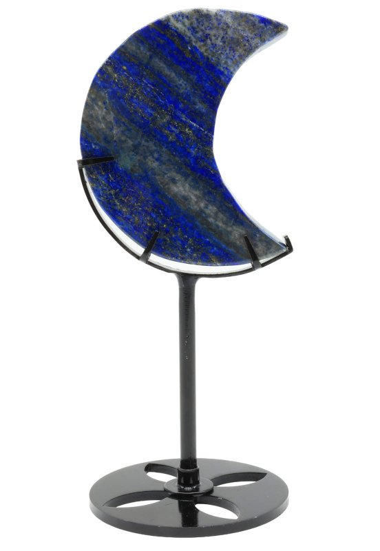 Lune Lapis Lazuli sur socle 16cm