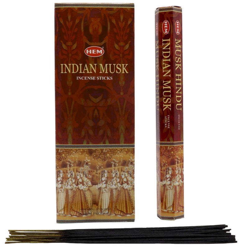 Encens HEM Musc Indien 6x20g