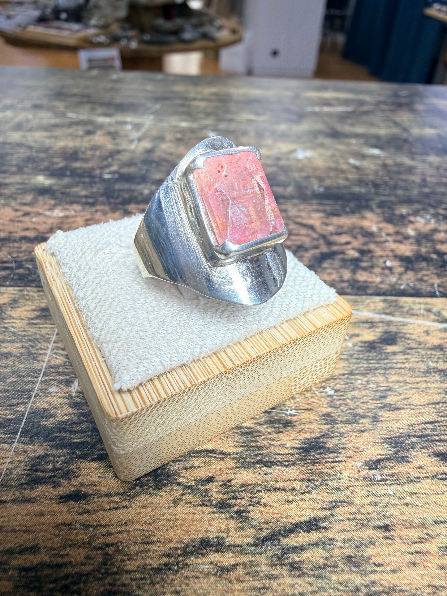 Bague tourmaline rose