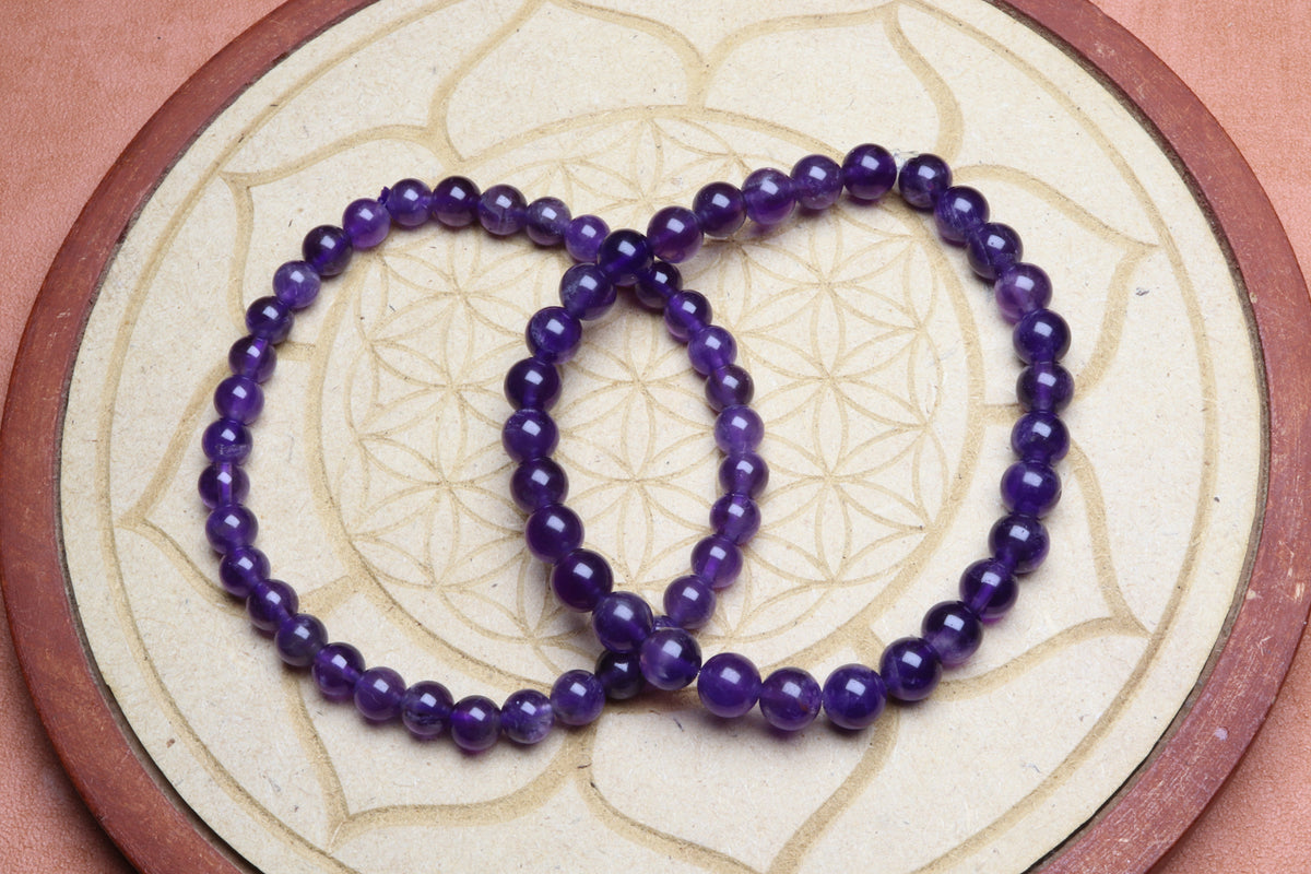 Bracelet Améthyste 6 mm