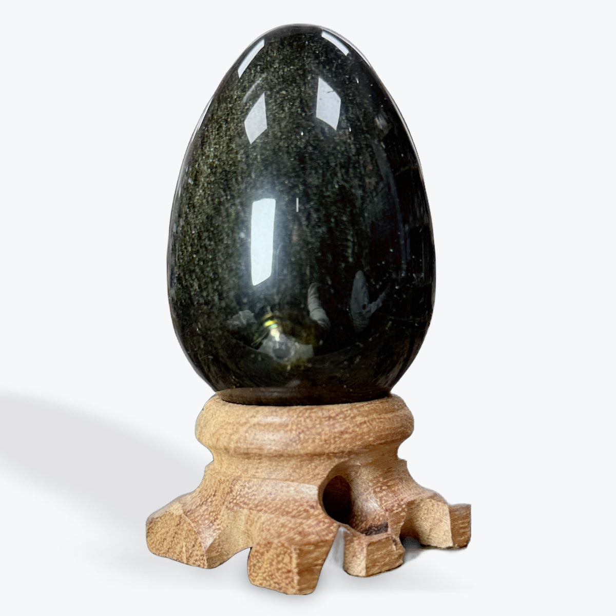Œuf Obsidienne Dorée
