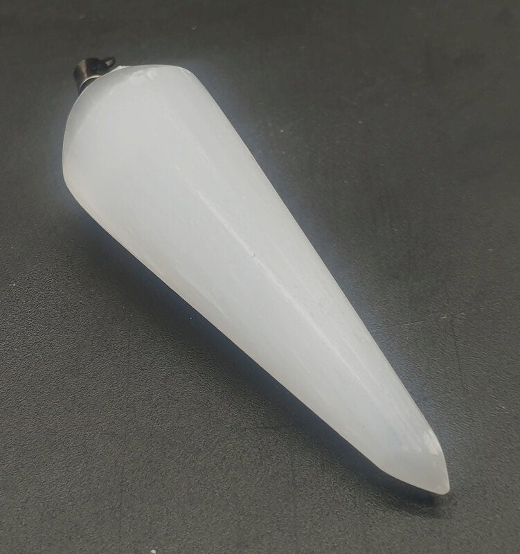 Pendule Sélénite Poli 4cm