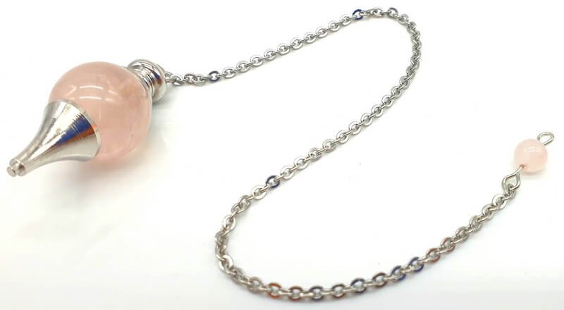 Pendule sphère Quartz Rose 4cm