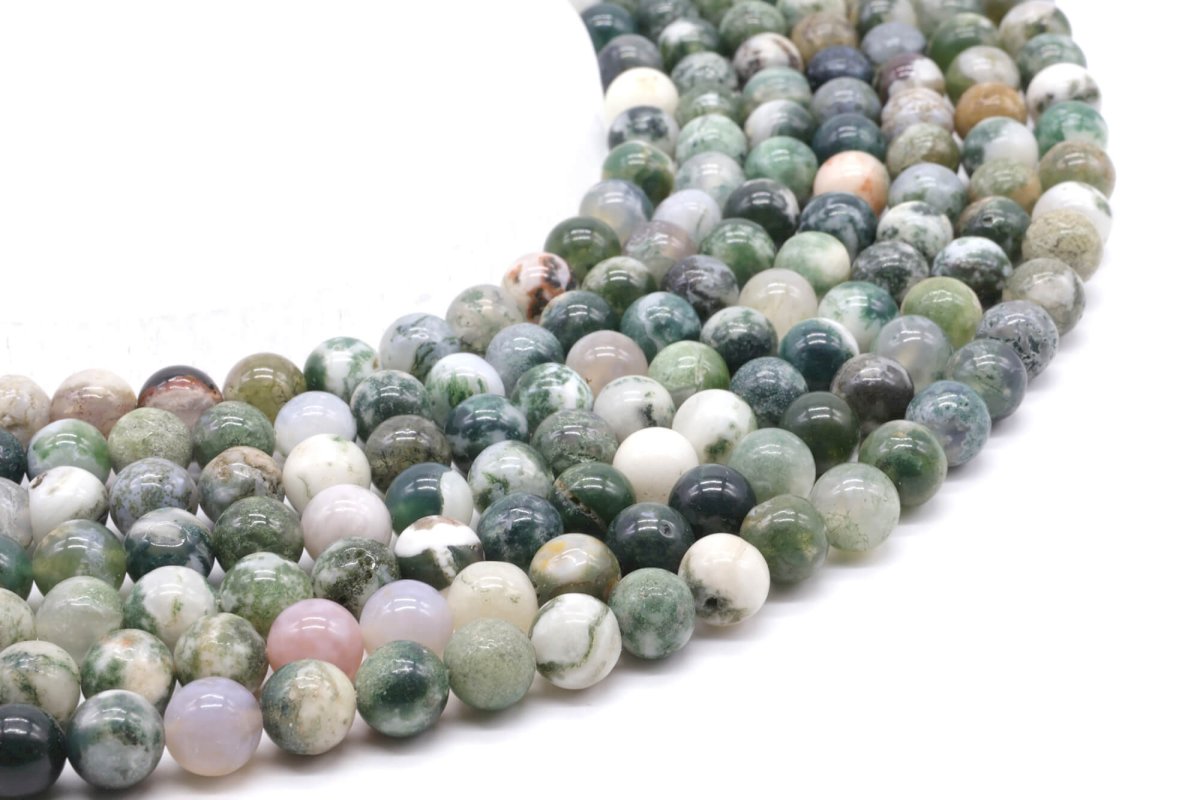 Perles Agate Arbre sur fil