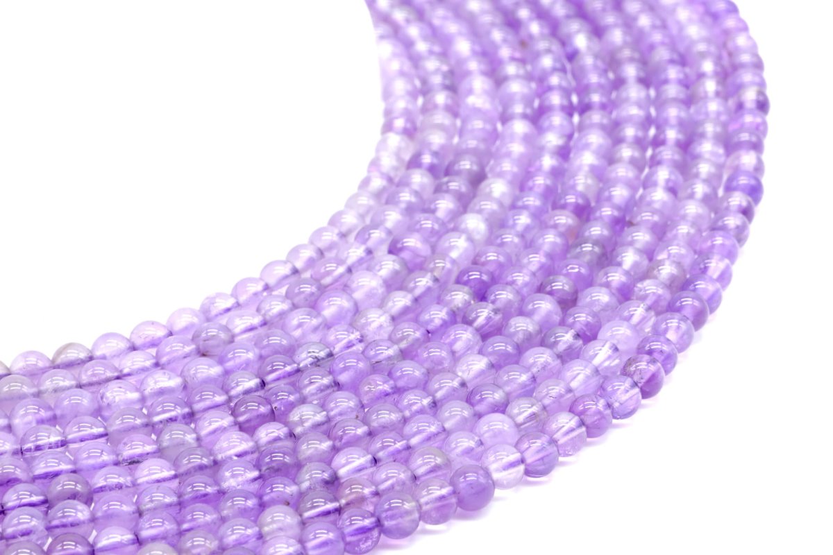 Perles Améthyste 'Purple Light' sur fil