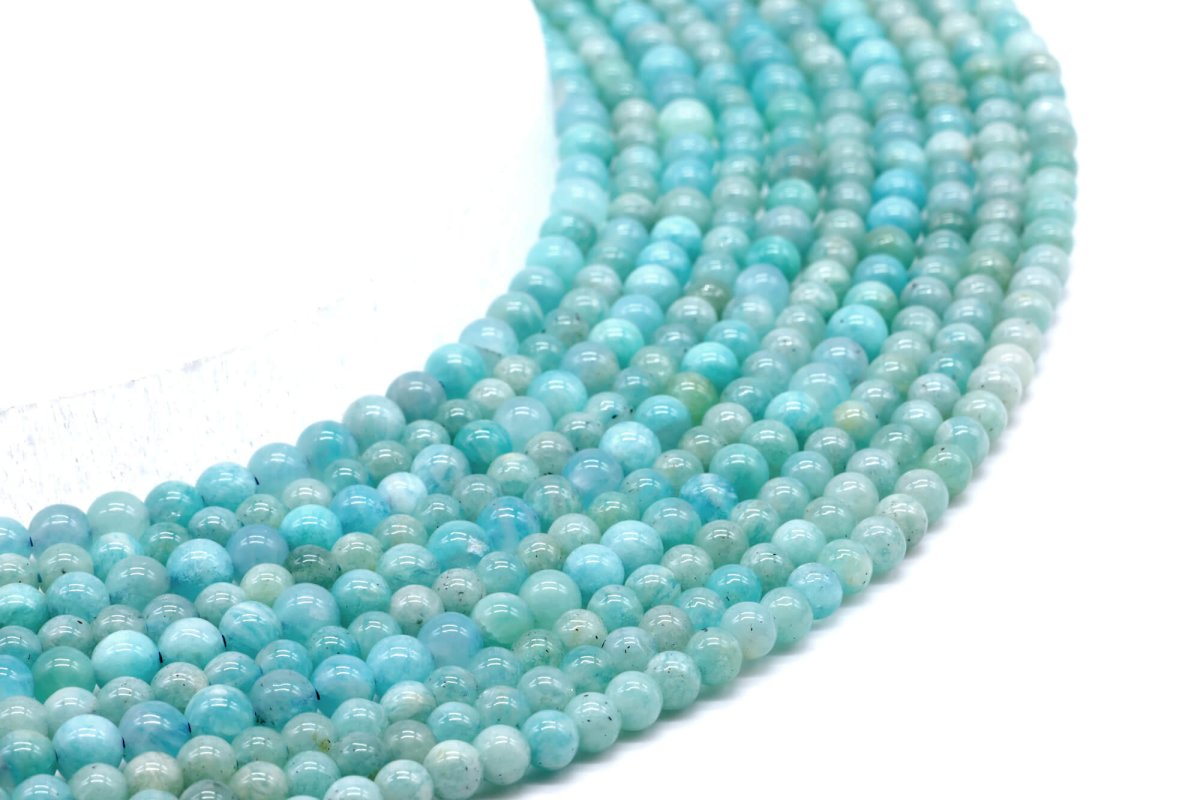 Perles Amazonite 'AA' sur fil