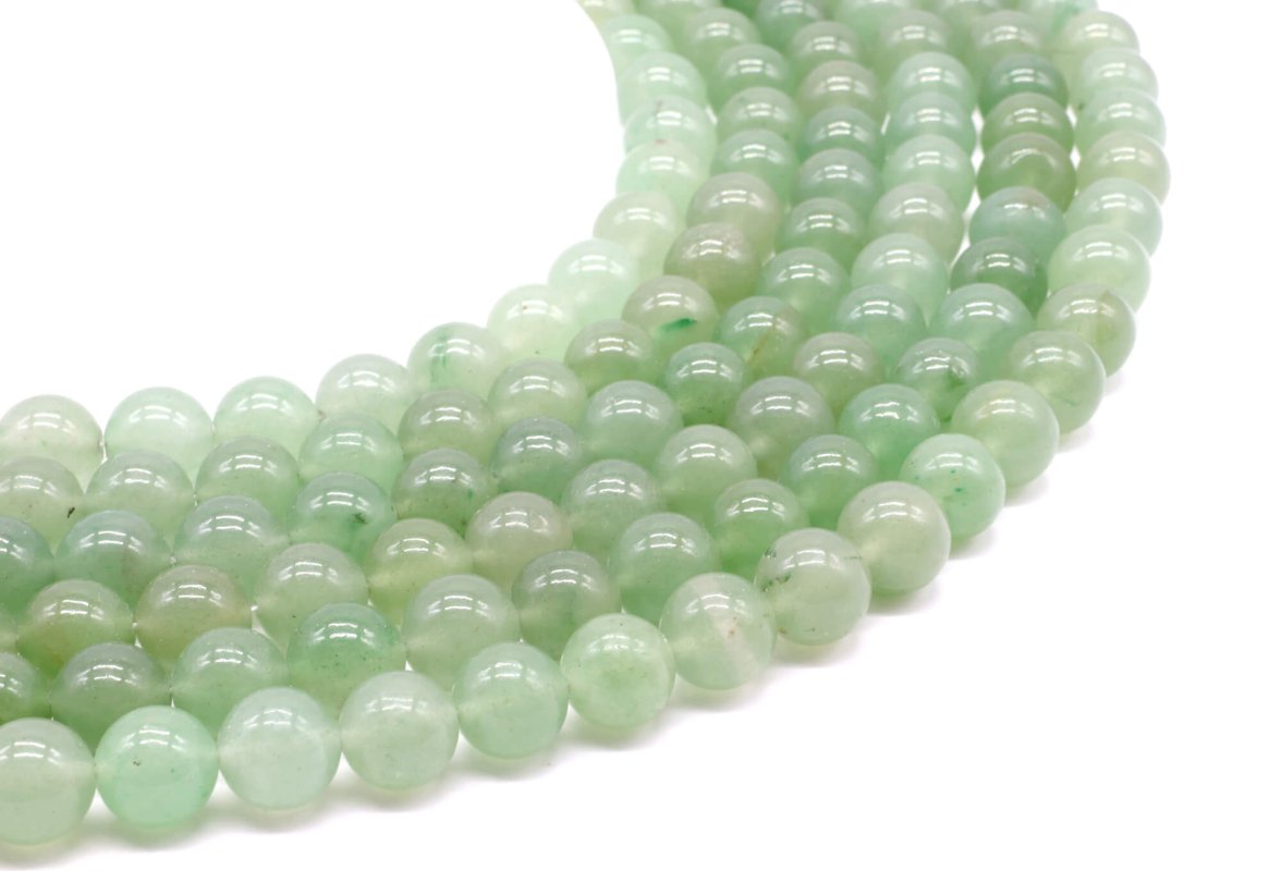 Perles Aventurine Verte sur fil