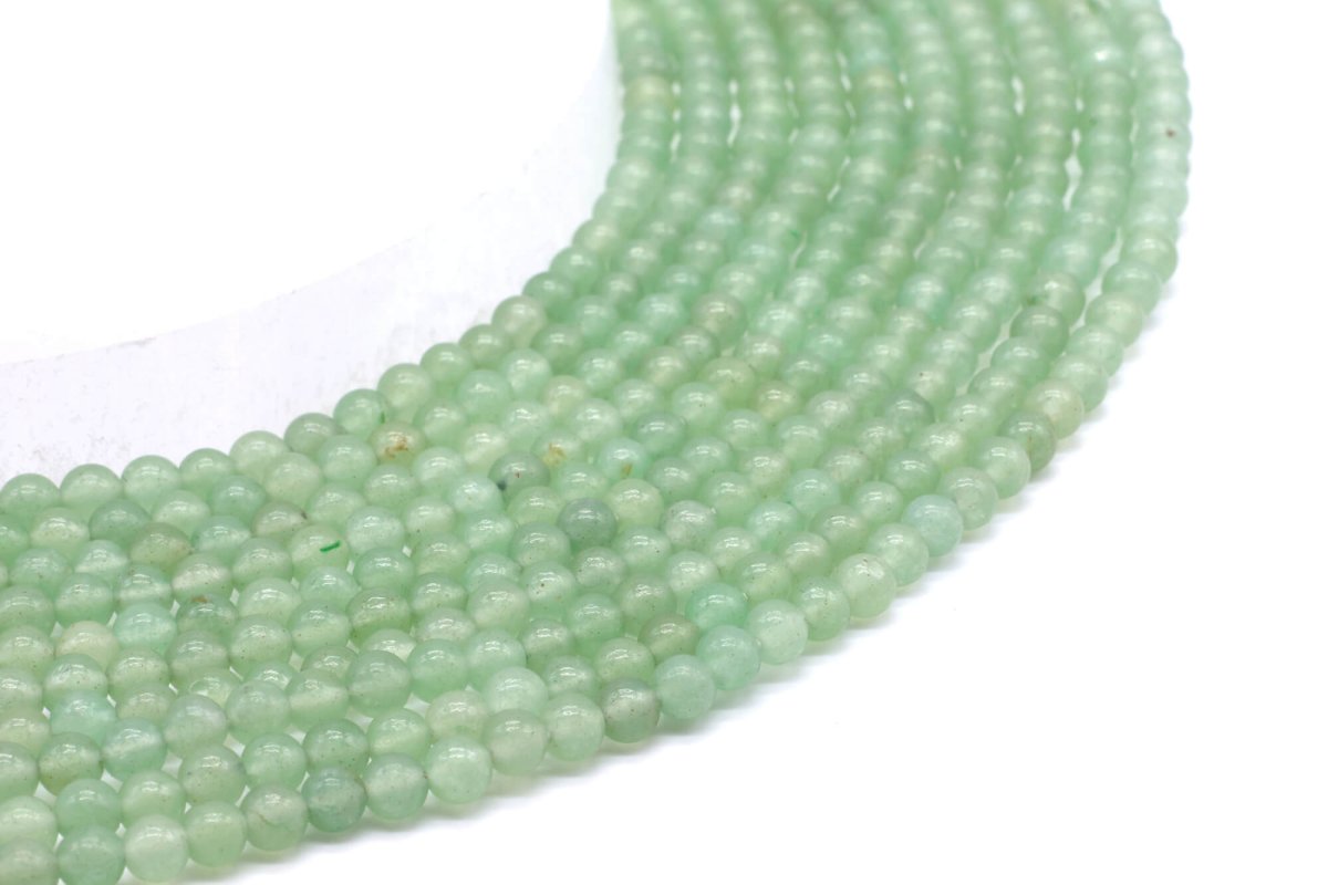 Perles Aventurine Verte sur fil