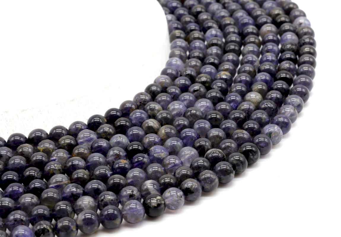 Perles Cordierite sur fil