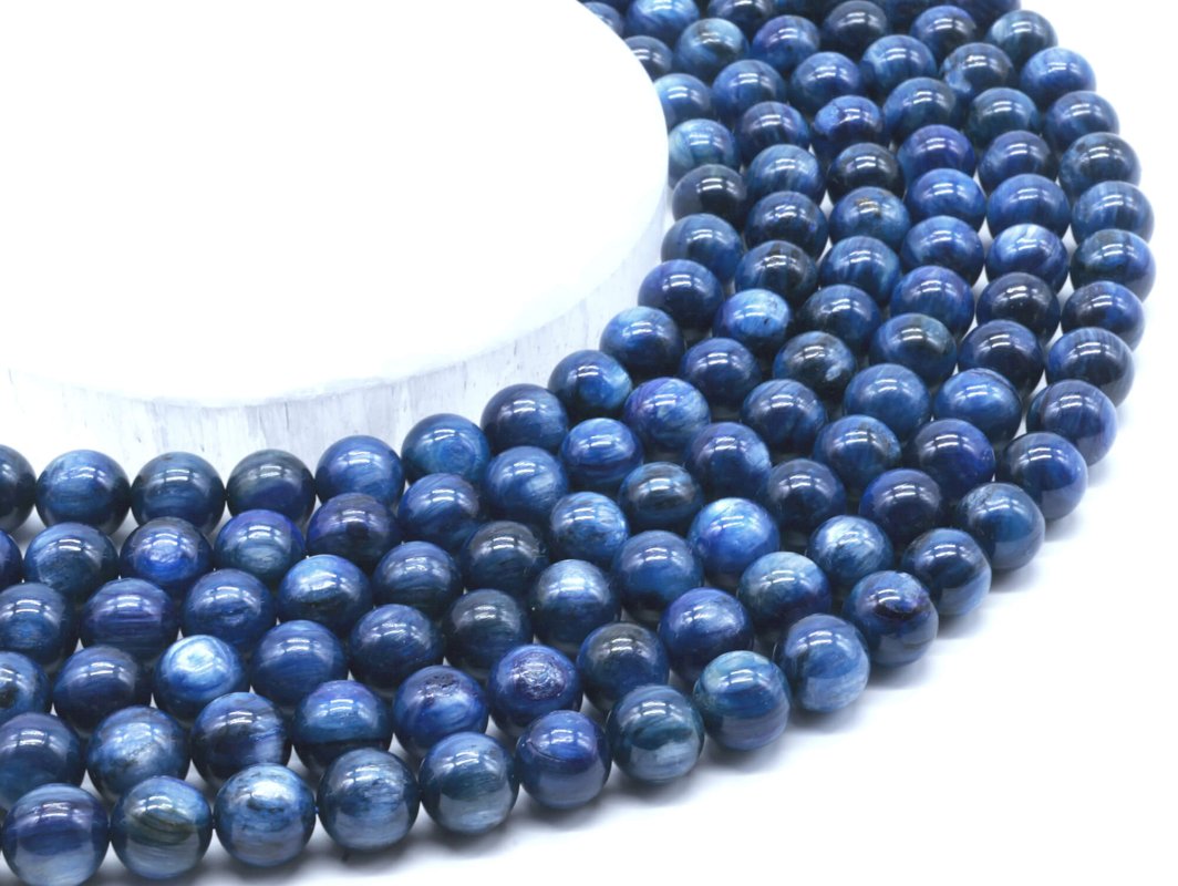 Perles Cyanite sur fil
