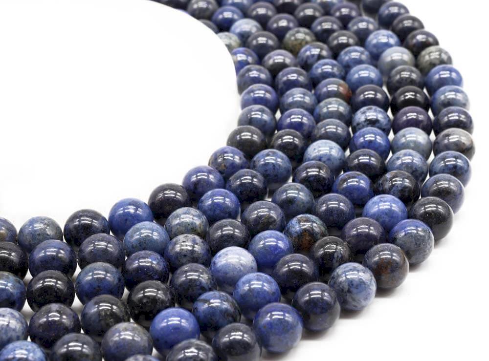 Perles Dumortiérite sur fil