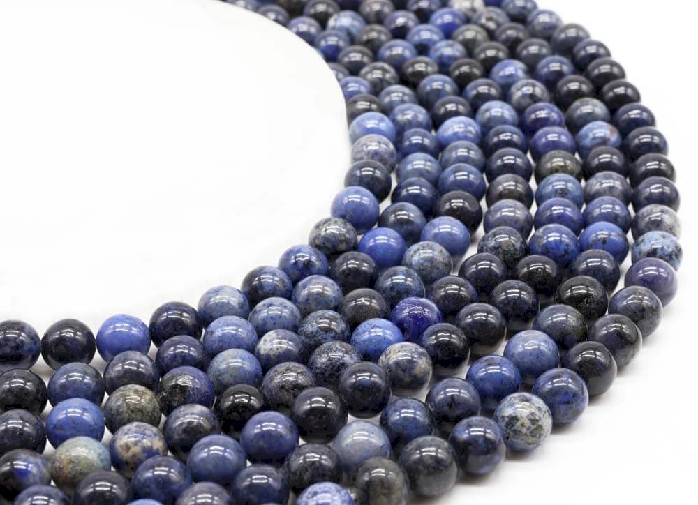 Perles Dumortiérite sur fil