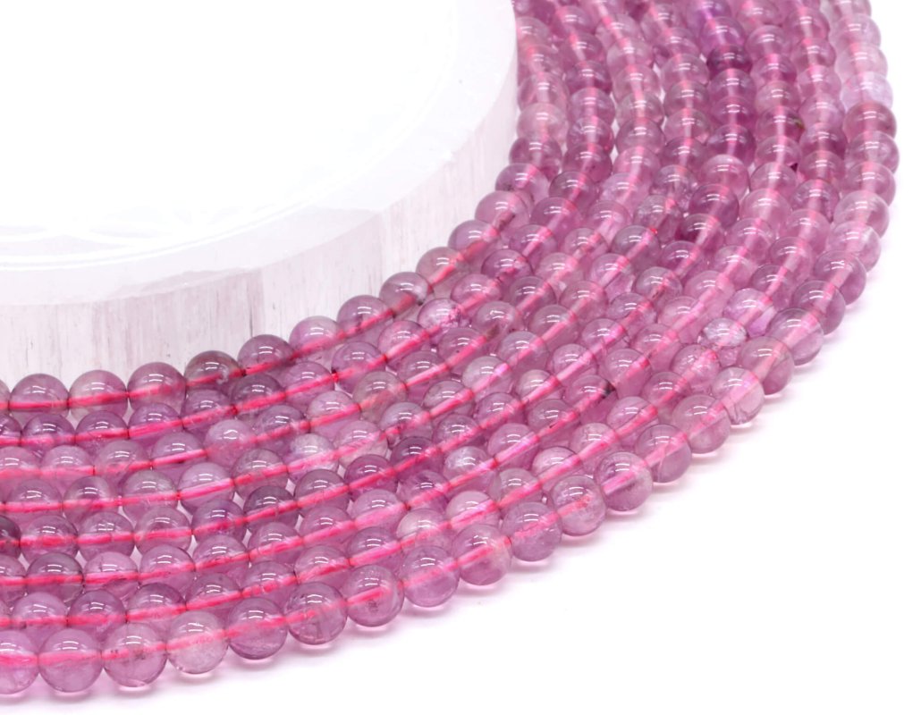 Perles Fluorite Violette sur fil