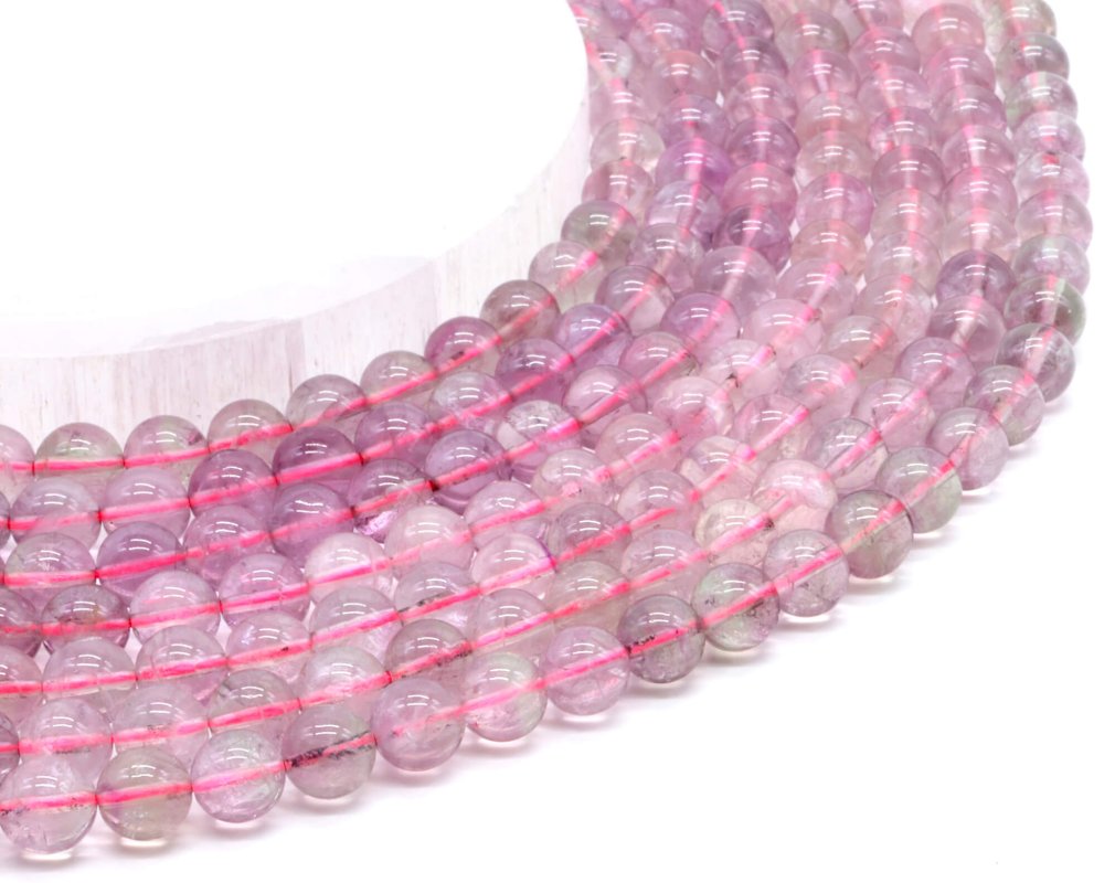 Perles Fluorite Violette sur fil