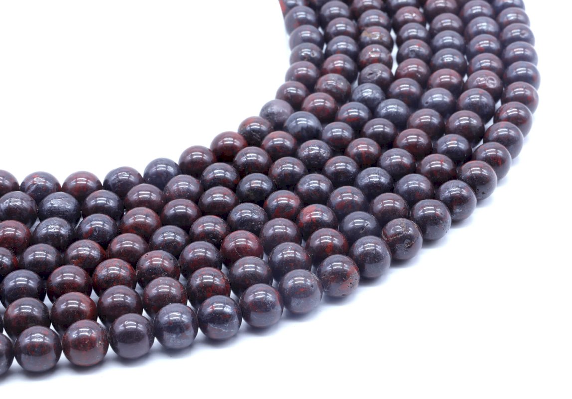 Perles Jaspe Arc-en-Ciel sur fil