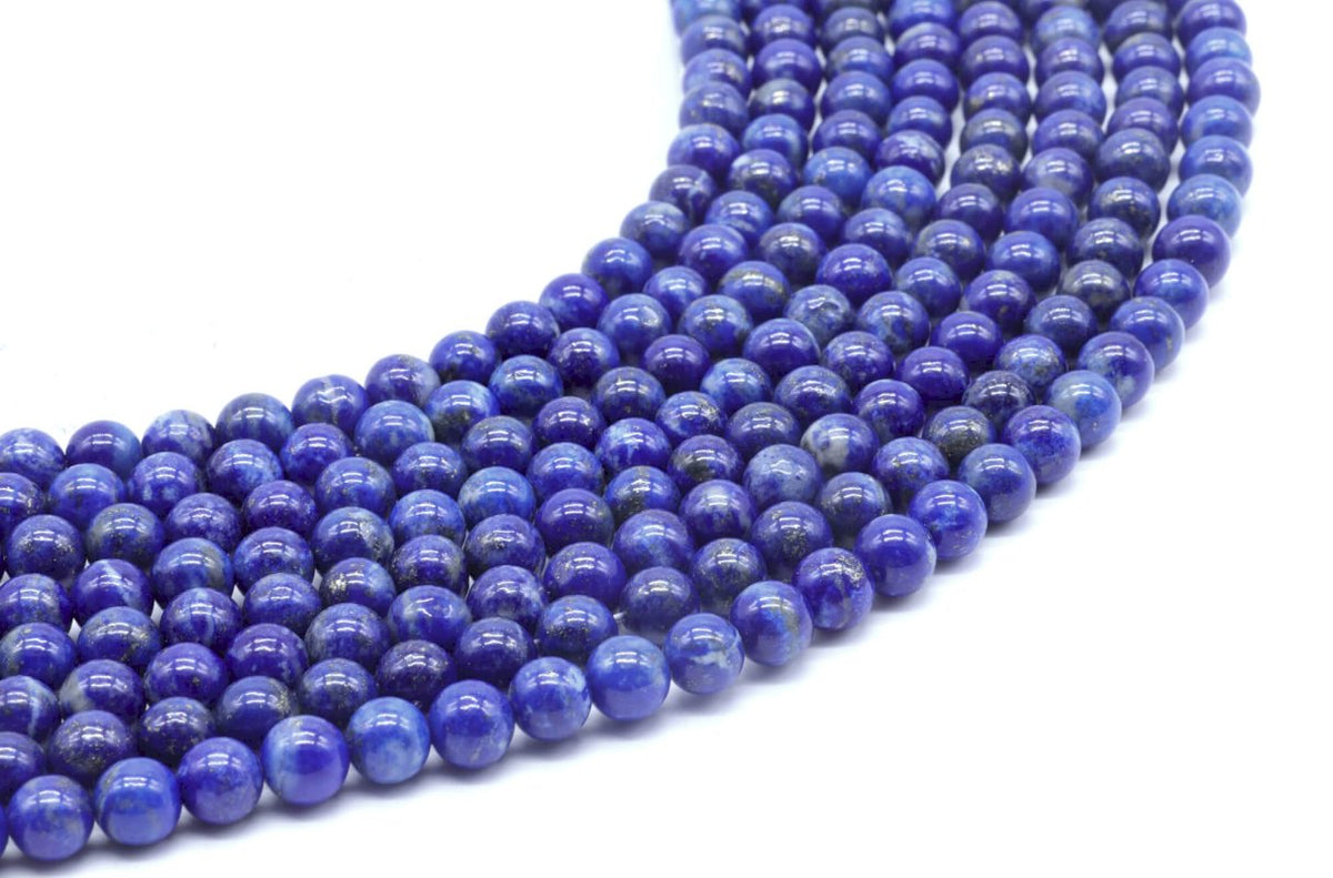 Perles Lapis Lazuli 'AA' sur fil