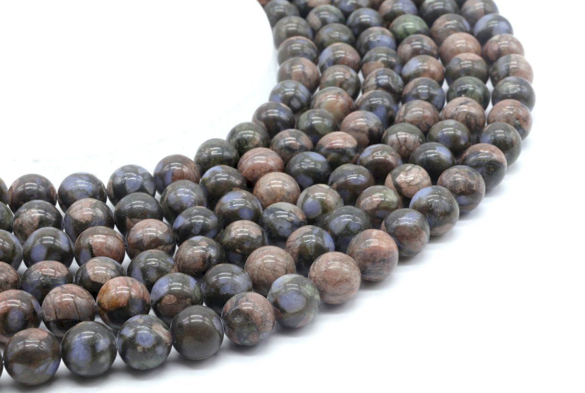 Perles Liberite sur fil