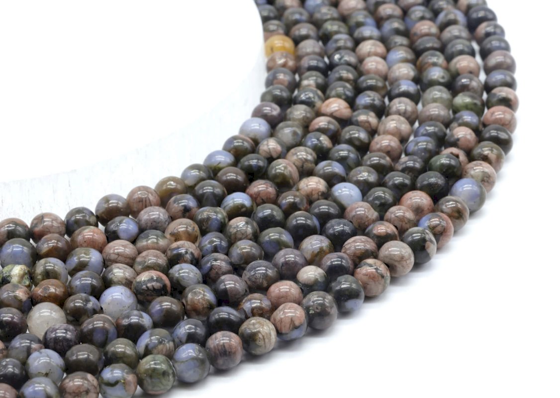 Perles Liberite sur fil