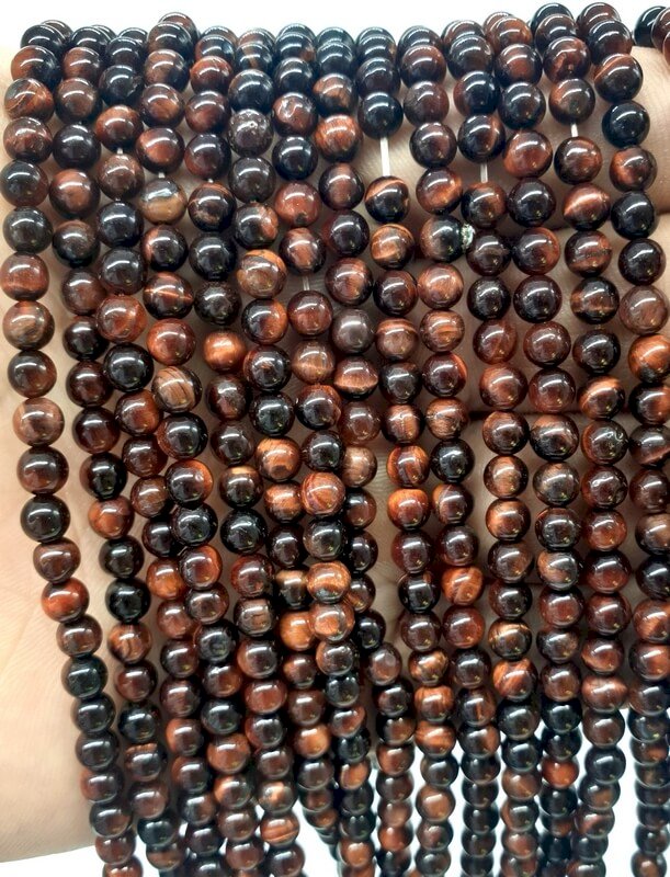 Perles Oeil de Taureau sur fil