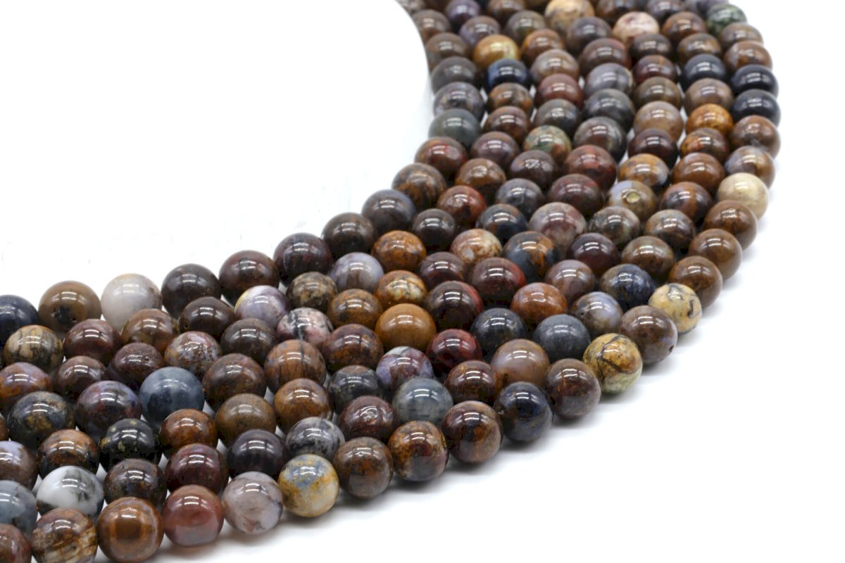 Perles Pietersite sur fil
