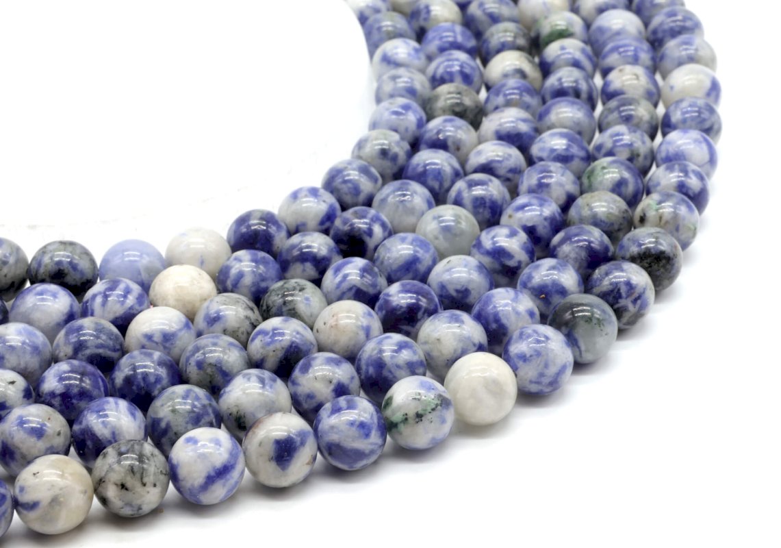 Perles Sodalite sur fil