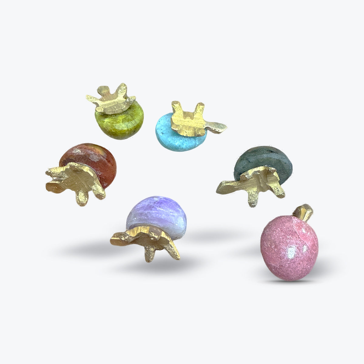 Tortue Décorative en Pierre Naturelle de Madagascar – Carapace en Pierre Polie | 15gr - 3x2cm