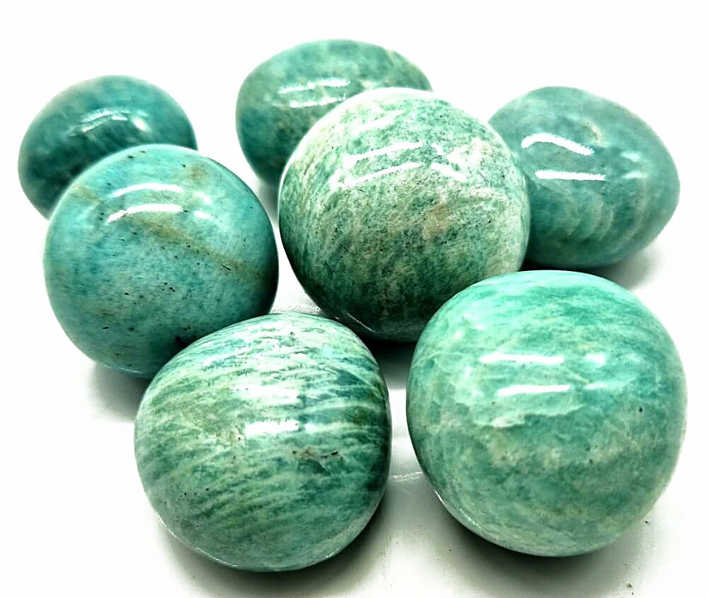 Amazonite 'A' roulées 200g