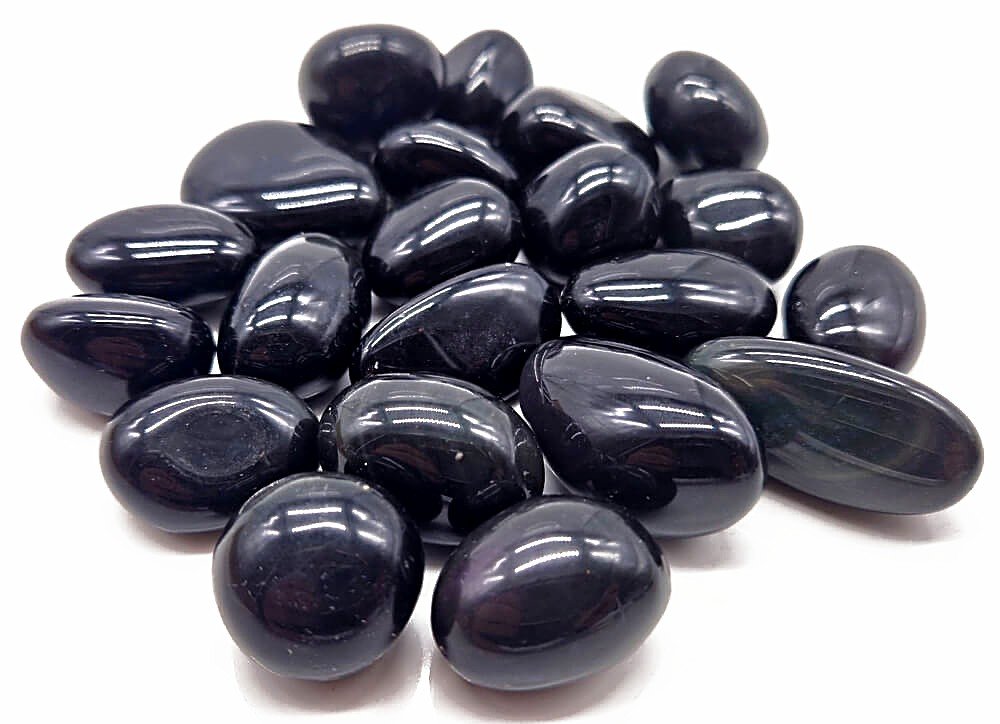Obsidienne Oeil Céleste 'A' roulées 200g